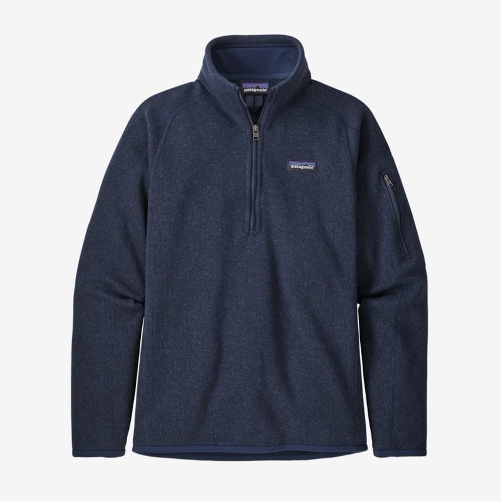 Patagonia Womens Better Sweater 1/4 Zip Navy Jacket NWT
